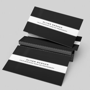 Elegant Modern Simple black / white Business Card