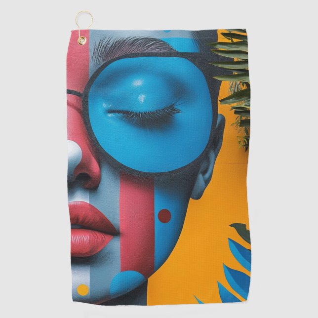 Elegant Modern Simple Custom Add Your Own photo Golf Towel (Front)