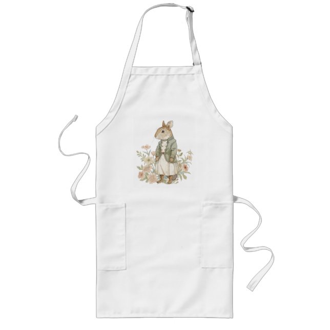 Elegant Modern Simple Custom Add Your Own photo Long Apron (Front)