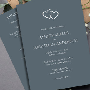 Elegant Modern Simple Elements All-in-One Wedding Invitation