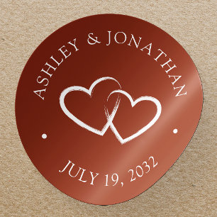 Elegant Modern Simple Elements Classic Round Sticker