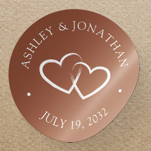 Elegant Modern Simple Elements Classic Round Sticker