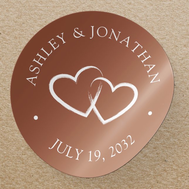 Elegant Modern Simple Elements Classic Round Sticker (Creator Uploaded)