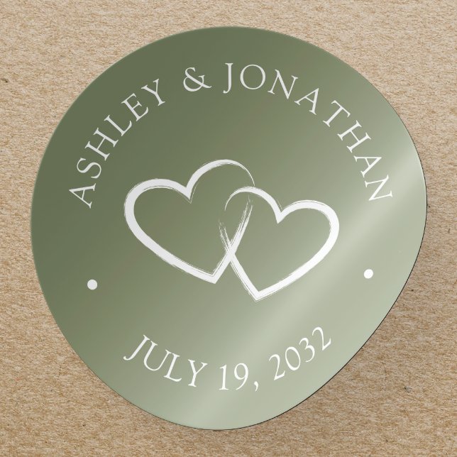 Elegant Modern Simple Elements Classic Round Sticker (Creator Uploaded)