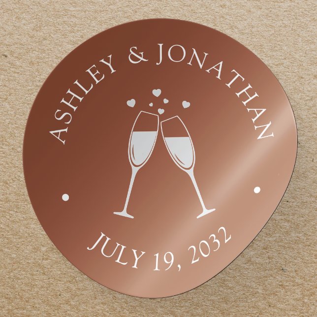Elegant Modern Simple Elements Classic Round Sticker (Creator Uploaded)