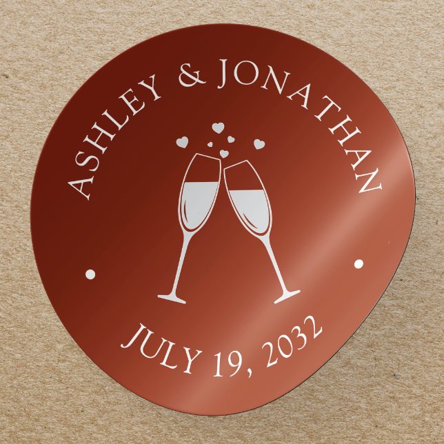 Elegant Modern Simple Elements Classic Round Sticker (Creator Uploaded)