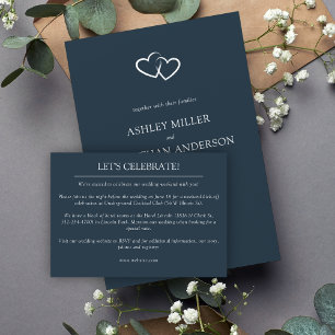 Elegant Modern Simple Elements Wedding Enclosure Card