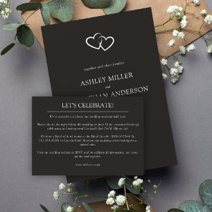 Elegant Modern Simple Elements Wedding Enclosure Card