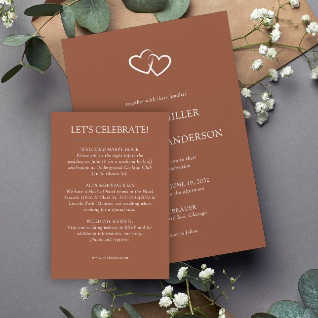 Elegant Modern Simple Elements Wedding Enclosure Card (Creator Uploaded)