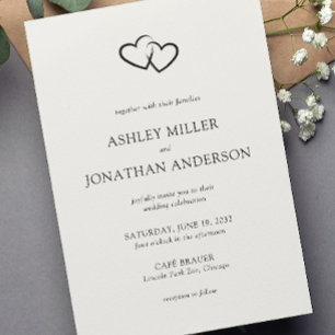 Elegant Modern Simple Elements Wedding Invitation