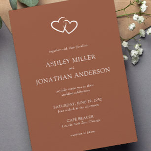 Elegant Modern Simple Elements Wedding Invitation