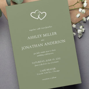 Elegant Modern Simple Elements Wedding Invitation