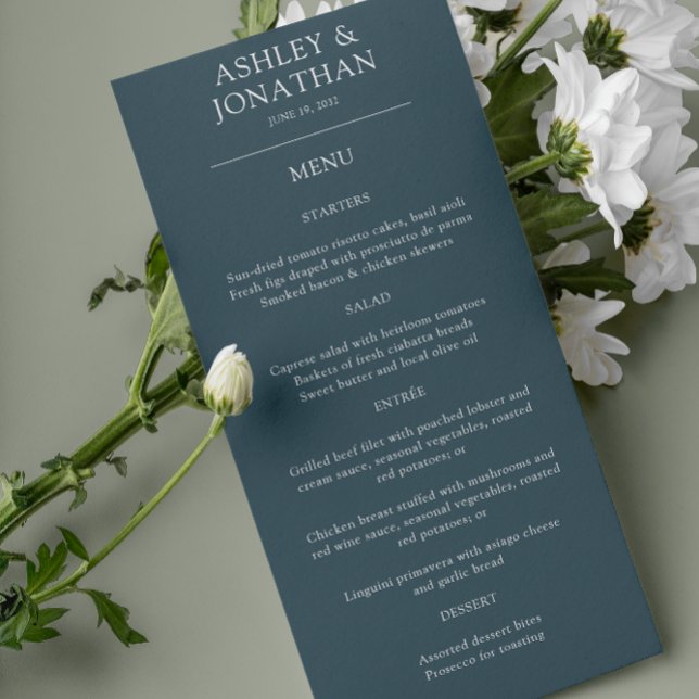 Elegant Modern Simple Elements Wedding Menu (Creator Uploaded)