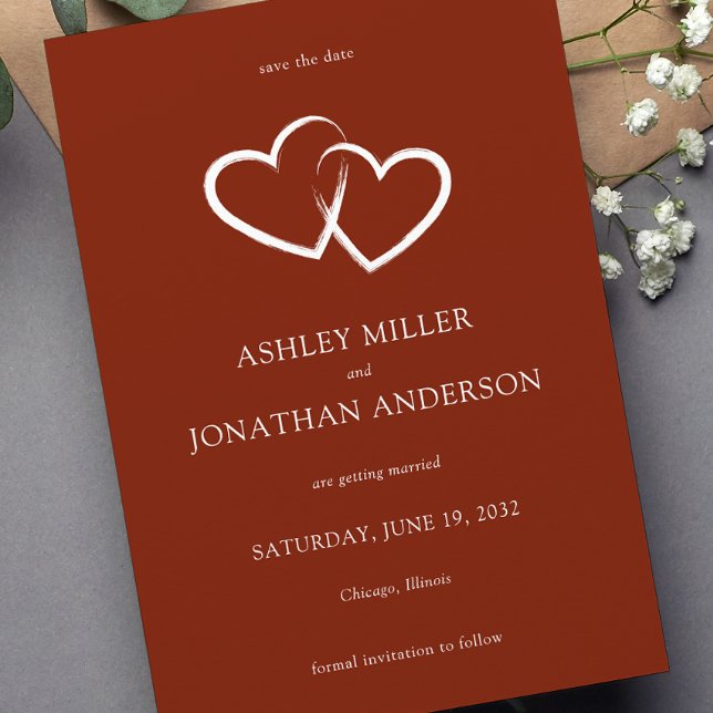 Elegant Modern Simple Elements Wedding Save The Date (Creator Uploaded)