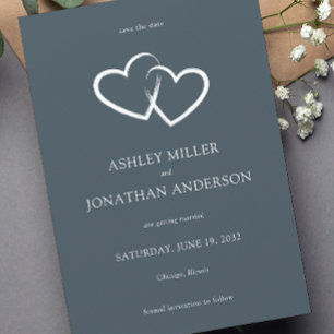 Elegant Modern Simple Elements Wedding Save The Date