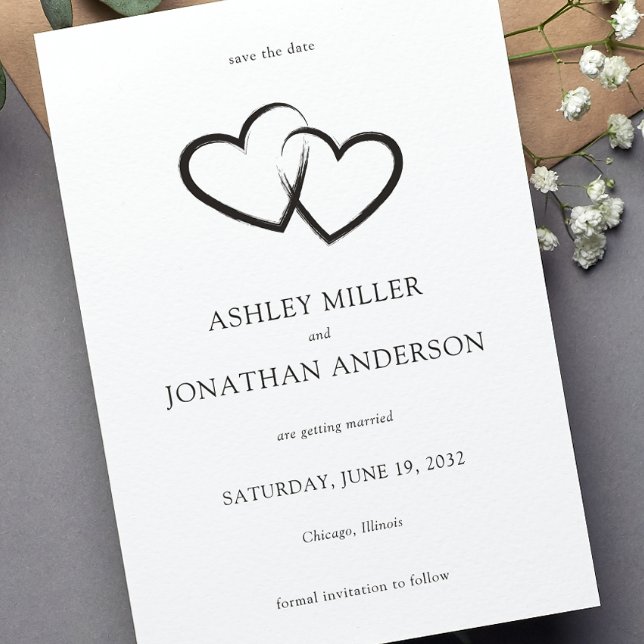 Elegant Modern Simple Elements Wedding Save The Date (Creator Uploaded)