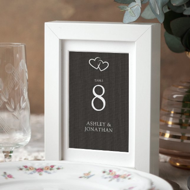 Elegant Modern Simple Elements Wedding Table Number (Creator Uploaded)