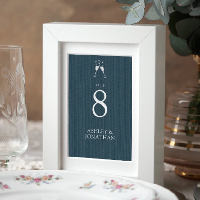 Elegant Modern Simple Elements Wedding Table Number (Creator Uploaded)