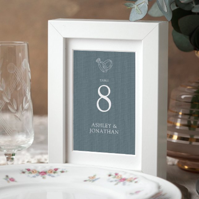 Elegant Modern Simple Elements Wedding Table Number (Creator Uploaded)