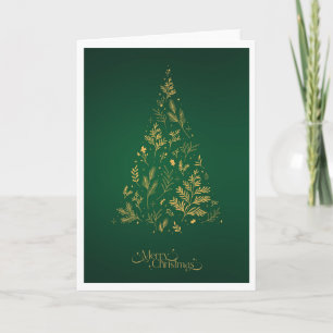 Elegant Modern Simple Minimal Christmas Tree Card