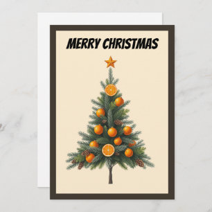 Elegant Modern Simple Minimalist Christmas Tree Holiday Card