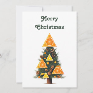 Elegant Modern Simple Minimalist Christmas Tree Holiday Card