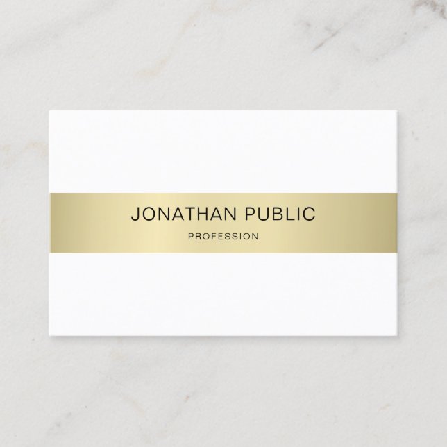 Elegant Modern Simple Plain Luxury Trendy Design Business Card (Front)