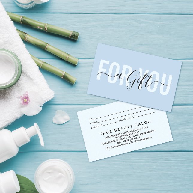 Elegant Modern Simple Typography Gift Certificate (Creator Uploaded)