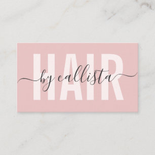 Elegant Modern Simple Typography Hair Stylist Business Card