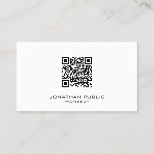 Elegant Modern Sleek Template Professional QR Code Business Card