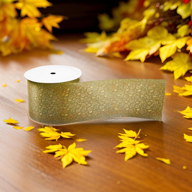 Elegant Modern Sparkle Gold Christmas Satin Ribbon (Creator Uploaded)
