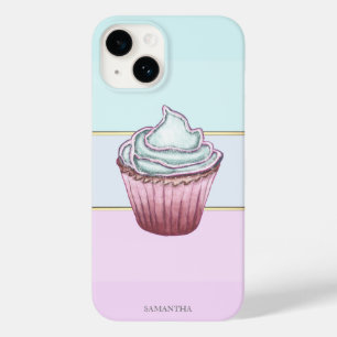Elegant Modern Striped,Cupcake Case-Mate iPhone 14 Case