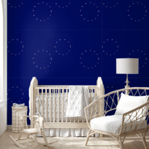 elegant modern stylish blue vintage geometric wallpaper