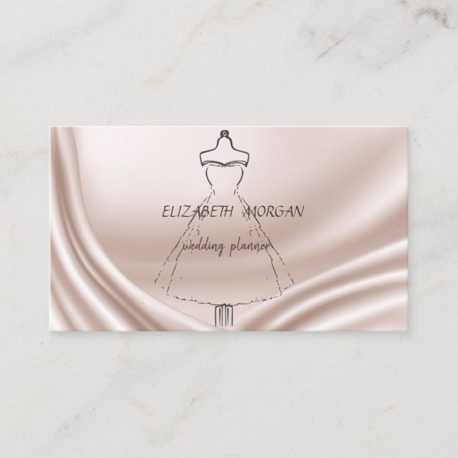 Elegant  Modern Stylish Dress Business Card (Front)