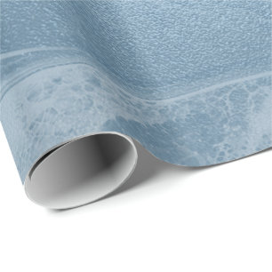 Elegant modern stylish fresh blue marble wrapping paper