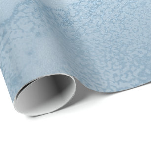 Elegant modern stylish fresh blue marble wrapping paper