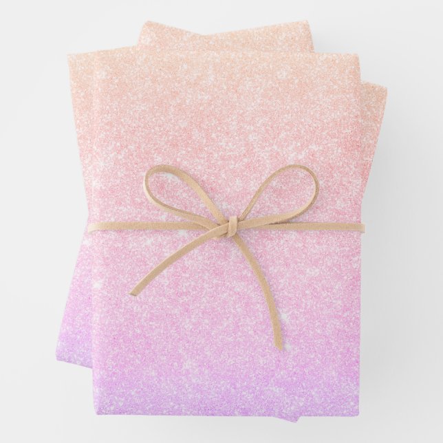 Elegant modern stylish holographic  wrapping paper sheet (In situ)