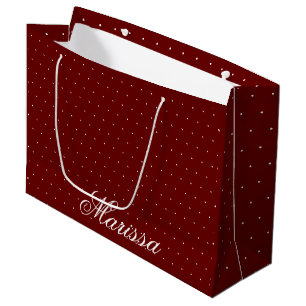 Elegant Modern Stylish Name Personalised Large Gift Bag