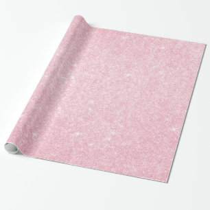 Elegant modern stylish pink rose gold glitter wrapping paper