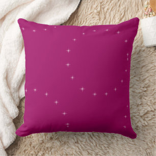 elegant modern stylish Pink Starry Night Cushion