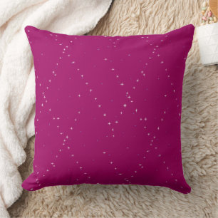elegant modern stylish Pink Starry Night Cushion