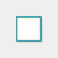Elegant & Modern Teal/White/Gold Personalised
