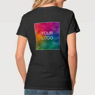 Elegant Modern Template Business Logo Black T-Shirt
