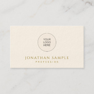 Elegant Modern Template Gold Look Text Business Card