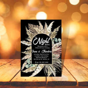 elegant modern terracotta boho Rehearsal dinner Invitation