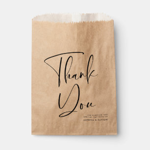 Elegant & modern terracotta wedding favour bags