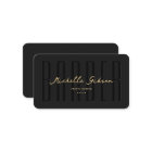 Elegant Modern Travel Barber Monogram Black