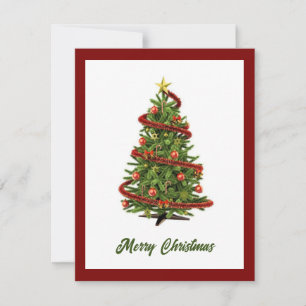 Elegant Modern Trendy Christmas Tree Non Photo Holiday Card