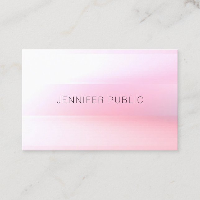 Elegant Modern Trendy Colorful Template Design Business Card (Front)