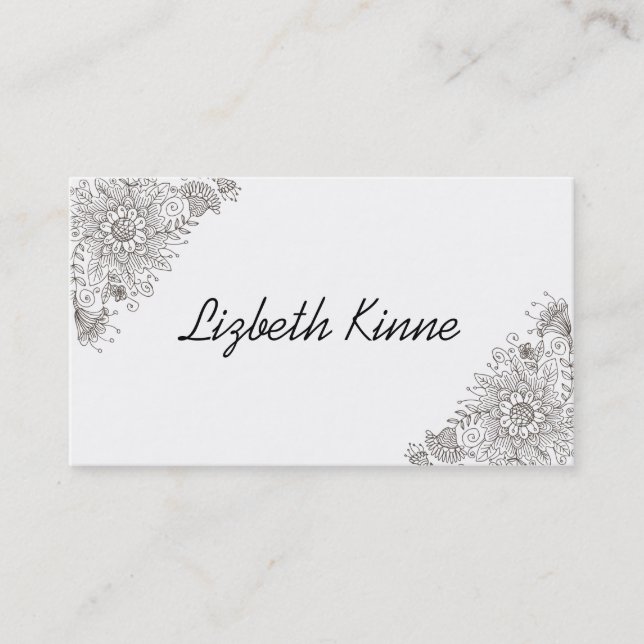 Elegant Modern Trendy Style Business Card (Front)